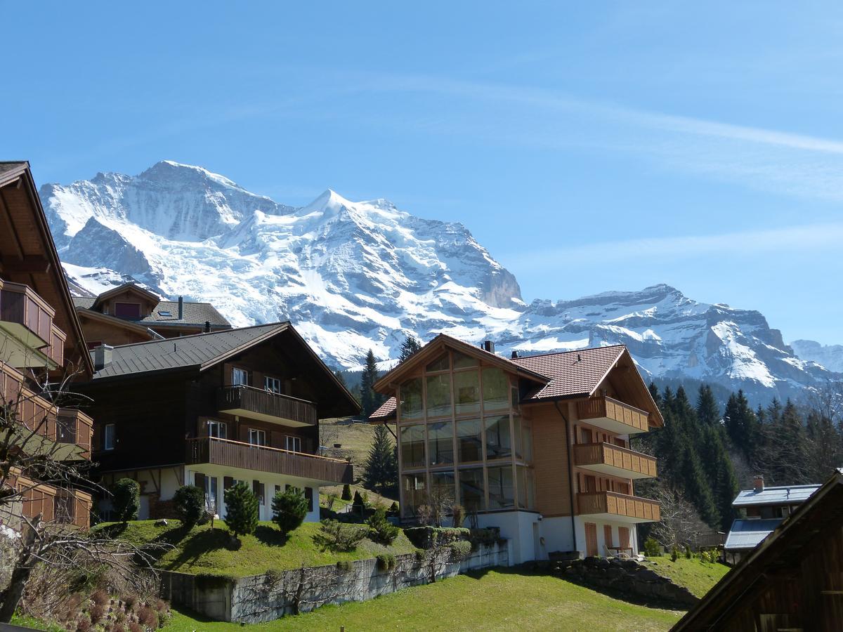 Chalet Am Acher 3 Wengen Exterior foto